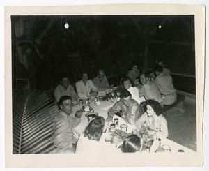 [Servicemen and Flight Nurses Seated At Annivesary Party, #3]