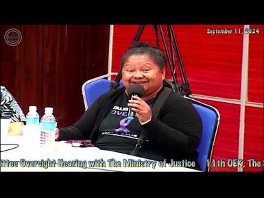 11th OEK, The senate JGA Committee Oversight Hearing with Ministry Of Justice