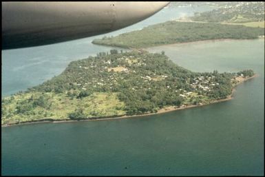 Aerial view of Matapit Island on flight back to Rabaul, June1971 / Terence and Margaret Spencer