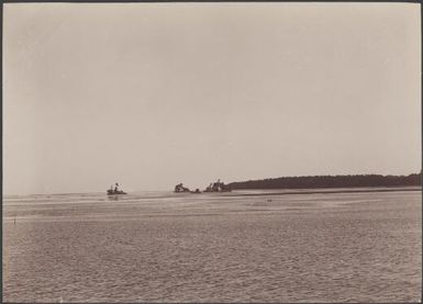 Artificial islands, Atta Cove, Malaita, Solomon Islands, 1906 / J.W. Beattie