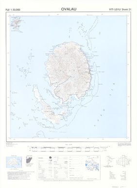 Fiji 1:50,000: Ovalau (Sheet Viti Levu 21)