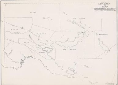 [Papua New Guinea thematic map series 1943-1944]: Territory of New Guinea and Papua administrative districts