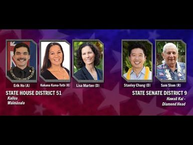 Election 2020 | STATE HOUSE 51 AND STATE SENATE 9 | INSIGHTS ON PBS HAWAIʻI