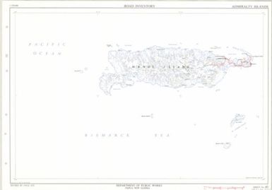 Papua New Guinea road inventory, July 1975: Admiralty Islands (Sheet 43)