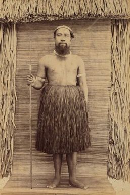 Riabuke (?) Chief Majuro. From the album: Views in the Pacific Islands