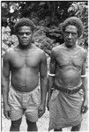 Geni'ilefana and young man, probably taken behind 'Oloburi Harbour