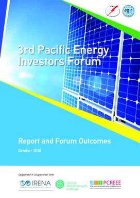 3rd Pacific energy investors forum.