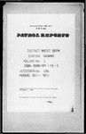 Patrol Reports. West Sepik District, Vanimo, 1953 - 1956