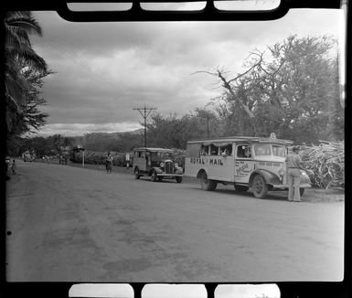 Royal Mail truck on the road, Ba, Fiji