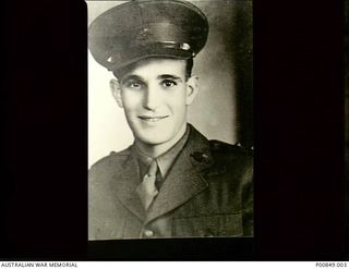 Portrait of Lieutenant (Lt) David Marsh, a member of ANGAU (Australian New Guinea Administrative Unit). Marsh led a party of searchers for six Japanese crewmen who landed three Japanese "Val" dive ..