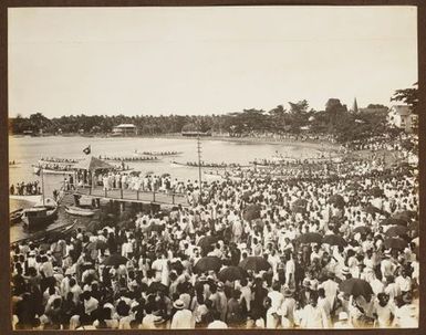 Fautasi (longboat) regatta, Apia. From the album: Samoa