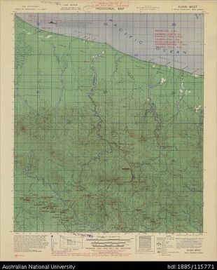 Papua New Guinea, Northeast New Guinea, Suain West, Provisional map, Sheet A54/16, 569, 1944, 1:63 360