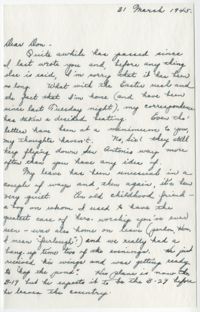 Letter from Marie Cody to Don