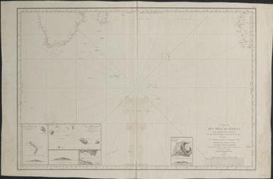 Carte des mers Australes partie comprise entre les meridiens du Cap de Bonne Esperance et du Port du Roi Georges / dressee par M. Daussy Ingenieur Hydrographe en Chef ; grave par Jacobs ; ecrit par J.M. Hacq