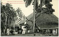 Iles Sous le Vent de TahitiRaiatea. - La Famille royale et son habitation à Avera