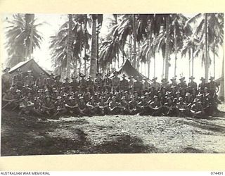 MADANG, NEW GUINEA. 1944-07-01. PERSONNEL OF THE 24TH INFANTRY BATTALION, WHO FOUGHT IN THE MARKHAM POINT CAMPAIGN