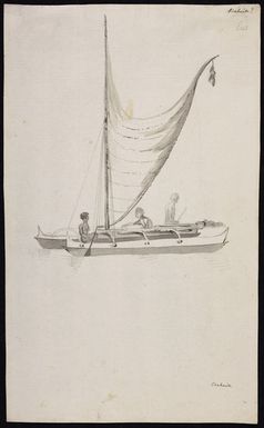 Ellis, William Wade, d 1785 :Otaheite? [A double canoe of the Sandwich Islands. 1779]