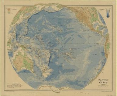 Pacific ocean : bathy-orographical chart / by John Bartholomew, M.C., M.A. ; Edinburgh Geographical Institute