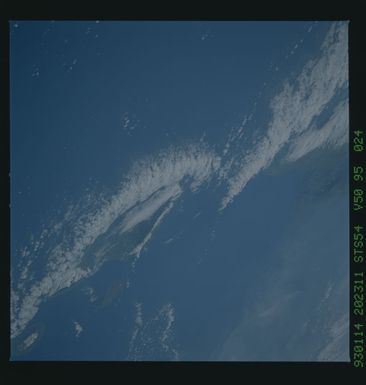 STS054-95-024 - STS-054 - Earth observations