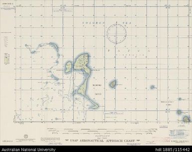 Papua New Guinea, Trobriand Islands, Losuia, Aeronautical Approach Chart Series, Sheet 1096 B-II-G, 1957, 1:250 000