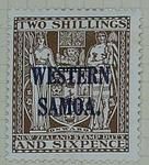 Stamp: New Zealand - Western Samoa Two Shillings and Six Pence