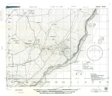 Island of Guam: Santa Rosa - Special Air and Gunnery Target Map