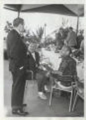 Richard J. Daley and Robert F. Wagner at Mayors convention in Hawaii