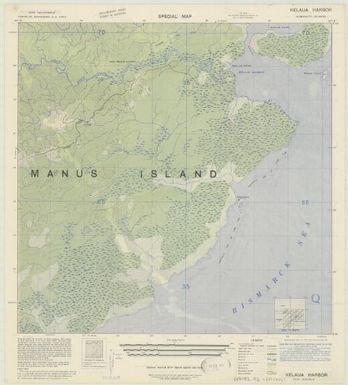 Special map Admiralty Islands (Kelaua Harbor , front)