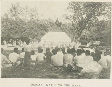 Tongans watching the meke