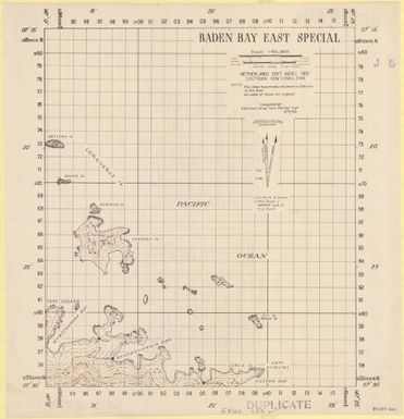 Baden Bay east special / compiled by 2/1st Aust. Army Topo. Survey Coy. ; reproduced by 69th Engr. Co. (Top) detachment