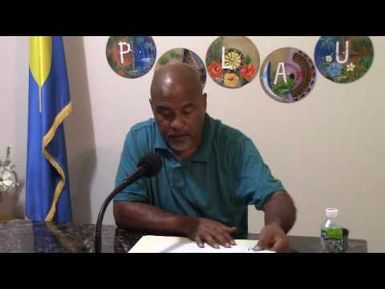 PIO of PPUC Johnny Kintaro discuss updates on Sewer Systems of Koror, Palau - (8-2-16)
