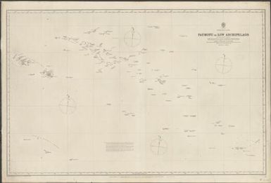 South Pacific Ocean. compiled from the discoveries & surveys of Cook, Kotzebue, Bellinghansen, Duperrey, Beechey, Fitz-Roy, Wilkes and other navigators, with corrections from the French Chart of 1871 / drawn by R.C. Carrington, Hyd. Off. under the direction of Captain R. Hoskyn, R.N. Supt. of Charts ; engraved by Edwd. Weller