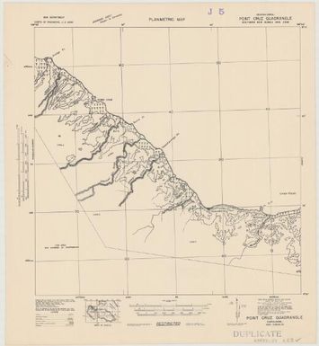 Planimetric map. (Point Cruz)