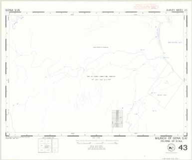 Milinch of ... : fourmil of ... (43 - Fourmil of Buna - Milinch of Gona SW)