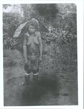 Melanesian woman and baby