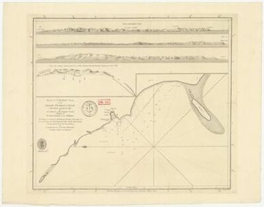 Plan of Umatac bay on the Island Guahan or Guam / Laid down gemoetrically by the Officers of the frigate Astrea belonging to the Royal Company of the Philippinas... ; by the observations of Chevalier Malespina ; I. Palmer scrip. ; J. Walker sculpt.