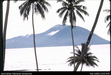 Rabaul volcanos from Blanche Bay