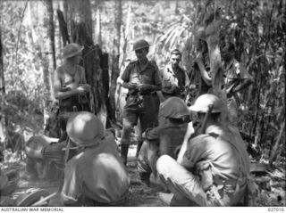 Lieutenant Colonel (Lt Col) A G Cameron, Commanding Officer, 3rd Australian Infantry Battalion, a Militia Battalion that has been incorporated into the 25th Australian Infantry Brigade, 7th ..