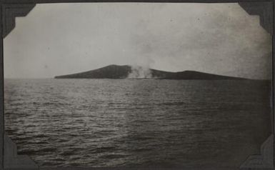 Smoke rising from a volcano, Tonga, 1929, 2 / C.M. Yonge