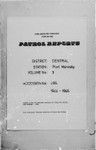 Patrol Reports. Central District, Port Moresby, 1944-1946