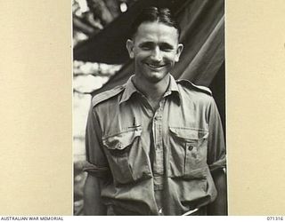 FORTIFICATION POINT, NEW GUINEA, 1944-03-19. SX17178 LANCE-CORPORAL C. BROWN (1), OF THE 32ND FIELD SECURITY SECTION