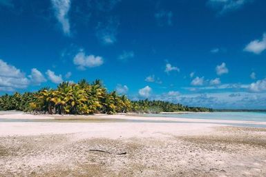 Atoll landscape, Atafu, Tokelau