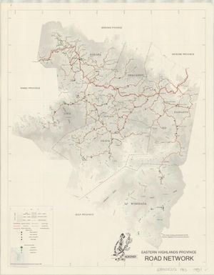 Road network / Eastern Highlands Province