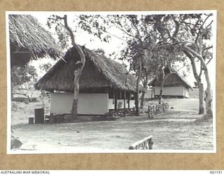 POM POM VALLEY, NEW GUINEA. 1943-12-03. BUILDINGS OF HEADQUARTERS, 18TH AUSTRALIAN INFANTRY BRIGADE