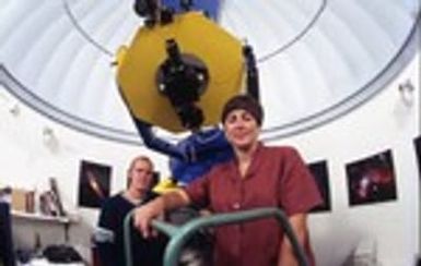 Students at the Keck Observatory in Hawaii.