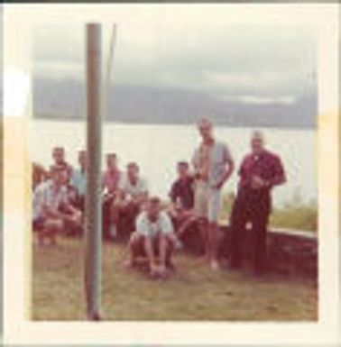 Party at Silliker's house, Kanehoke, Hawaii, 1963