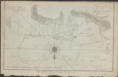 Sketch of Tongataboo Harbour / engraved by Thos. Bowen