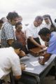 Federated States of Micronesia, people in security line at Yap Island airport