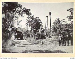 RABAUL, NEW BRITAIN. 1945-09-15. JAPANESE TROOPS WERE USED TO PREPARE CAMP SITES FOR HQ 11 DIVISION AND 4 INFANTRY BRIGADE. HQ 11 DIVISION CAMP SITE WAS PREPARED ON THE FORMER GOVERNMENT HOUSE ..