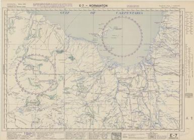 Australian aeronautical map: Normanton (Sheet E7)